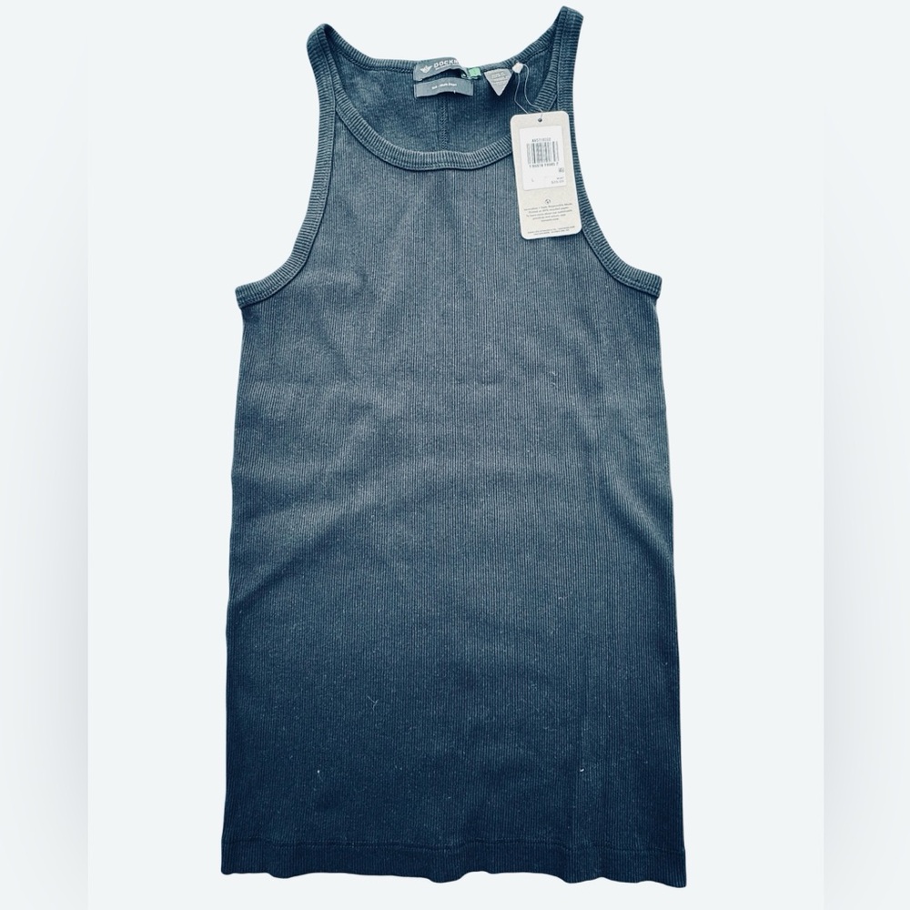 Dockers Essential Racer Tank Top - Black - Size Large - NWT Slim Fit